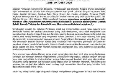 PENGUMUMAN KEJADIAN AIR KEMERAH-MERAHAN